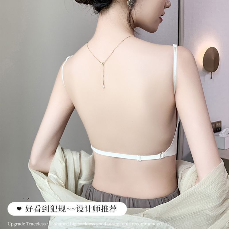 厂家直销跨境爆款无肩带防滑抹胸内衣聚拢上托防走光薄款美背文胸|undefined