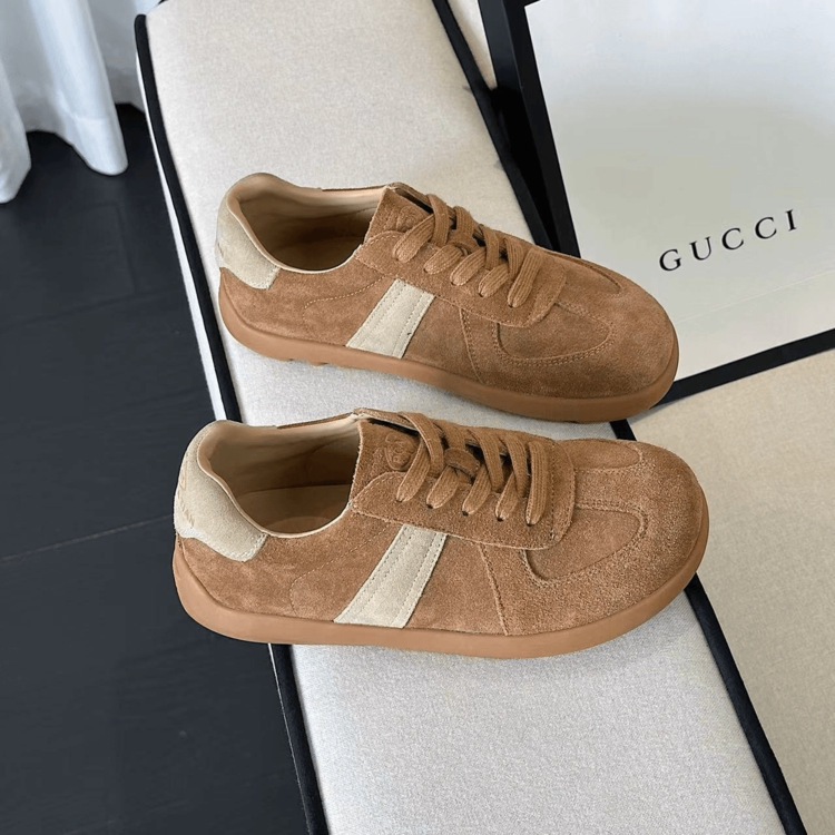 复古德训鞋女鞋子2025新款秋季薄款阿甘鞋轻便休闲百搭运动休闲鞋