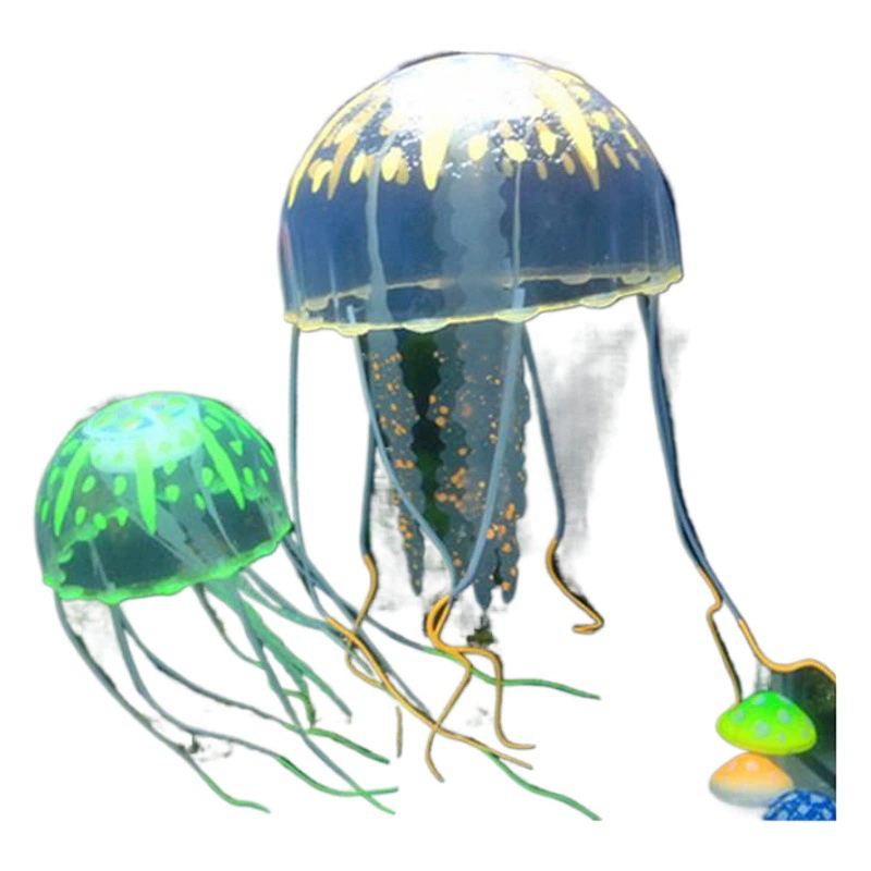 Моделирование аквариумов аквариумов для аквариумов для аквариумов Мягкая коралловая светящаяся медуза силиконовая флуоресцентная медуза