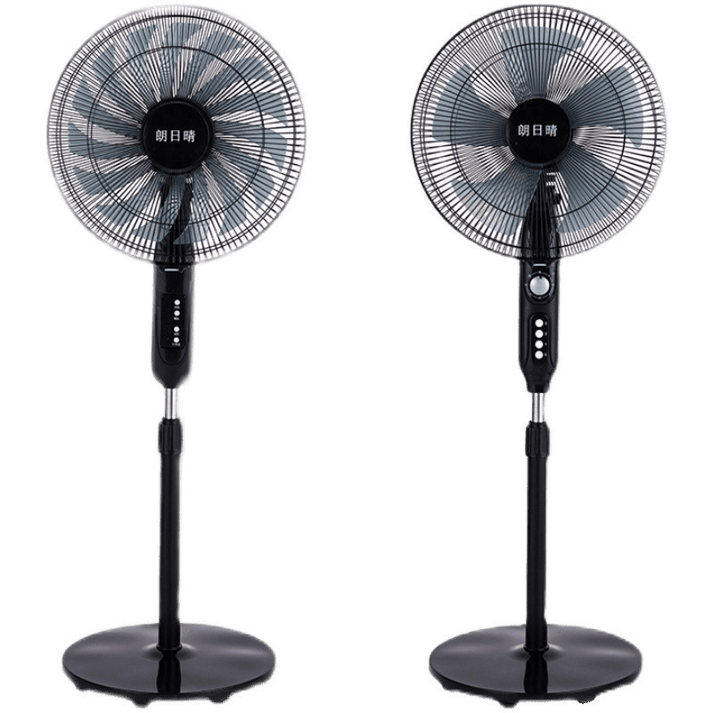 Ventilador eléctrico de piso silencioso doméstico ahorro de energía fuerte viento de escritorio máquina de agitación de cabeza de tiempo vertical ventilador de control remoto