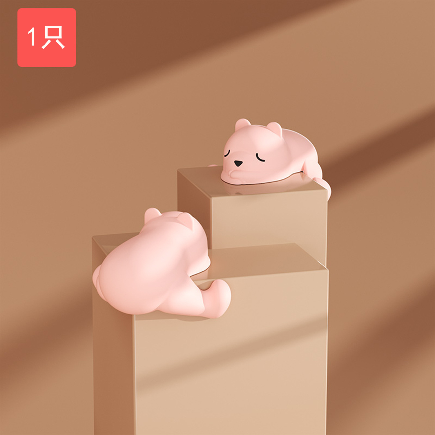 Lie Bear-Pink