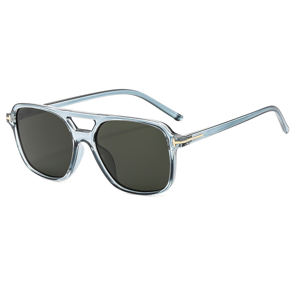 C2 transparent blue frame dark green film