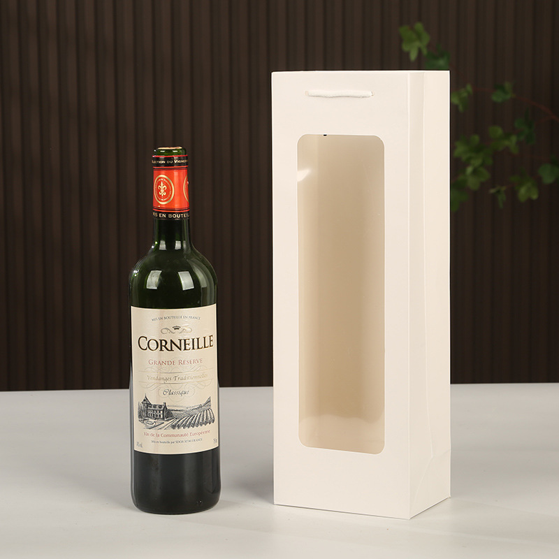 와인 가방-흰색; 흰색 판지; 8.5*12.5*36CM