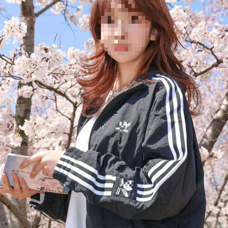 Jennie同款三叶草外套刺绣logo三条立领休闲夹克情侣宽松上衣|undefined