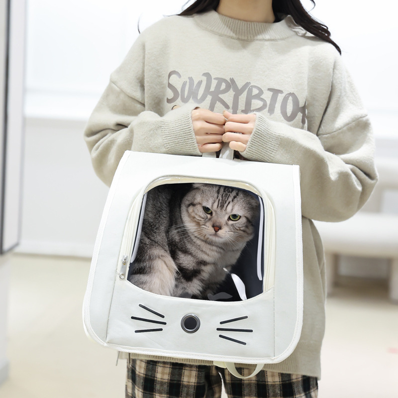 猫バックパックかわいい外出ポータブル小型犬バックパック大容量ペットバックパック猫バッグ卸売|undefined