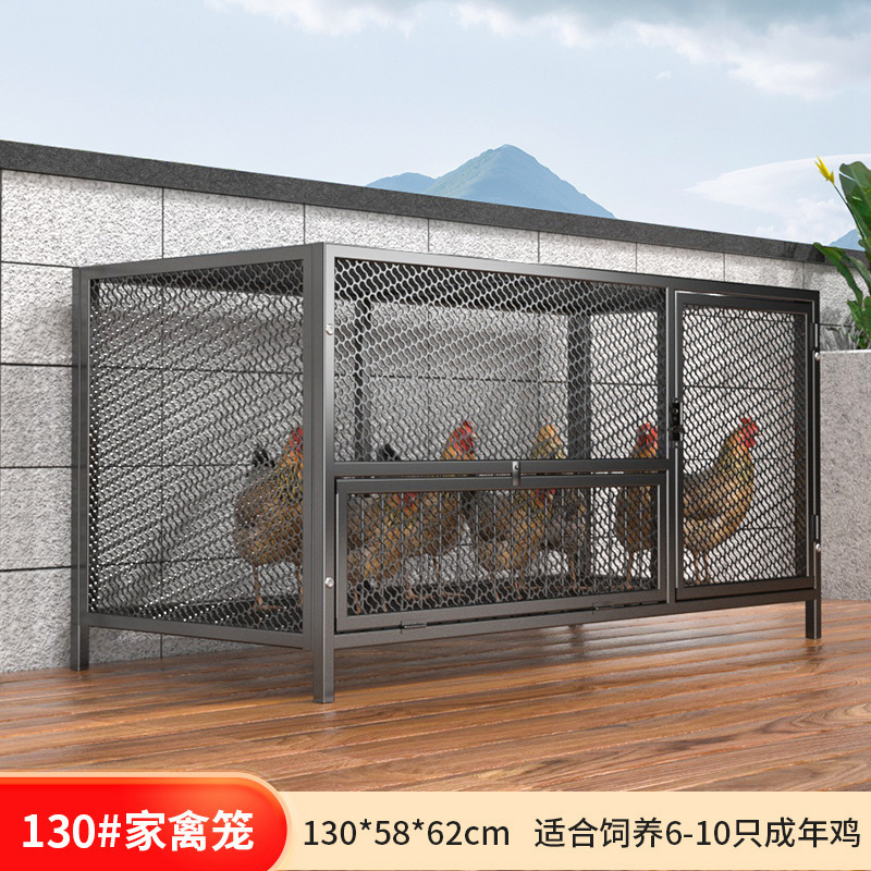 鶏小屋、家庭用屋外鶏小屋、飼育ケージ、ウサギ小屋、ハト小屋、鶏小屋、大型暗号化メッシュケージ、イタチ防止|undefined