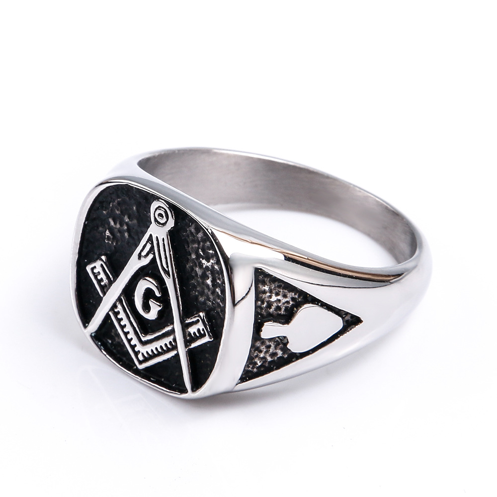 1 Piece Quantity Daily Occasion Casual Ethnic Style Totem Titanium Steel Polishing Men's Rings