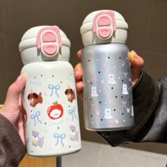 新しい大容量魔法瓶カップ 316 ステンレス鋼の見栄えの良い学生スクールウォーターカップストローカップ家庭用ケトル