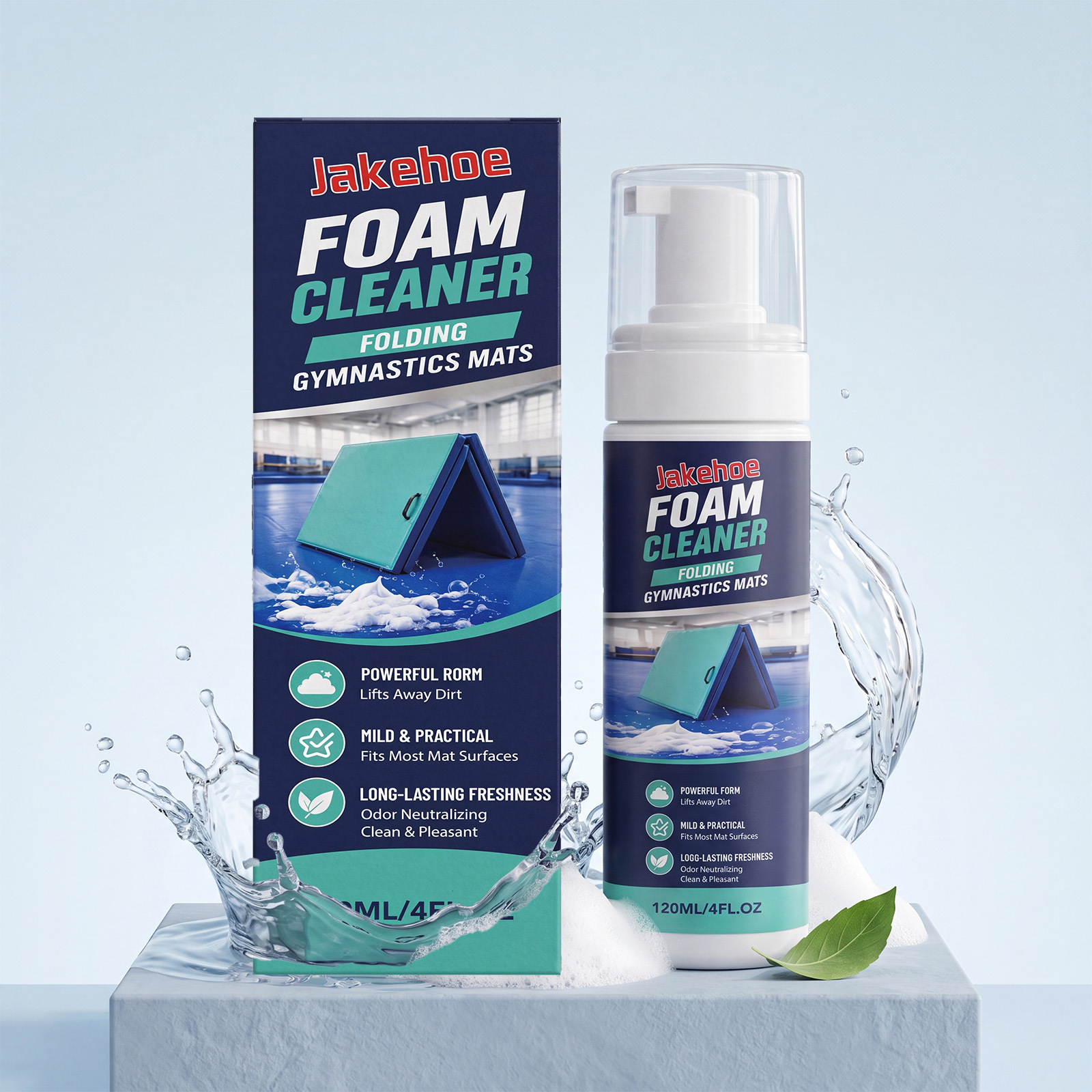 Jakehoe Foam Cleaner Is Suitable for Cleaning, Decontamination, and Odor Removal on Sports Equipment Mats, Yoga Mats, and Various Materials