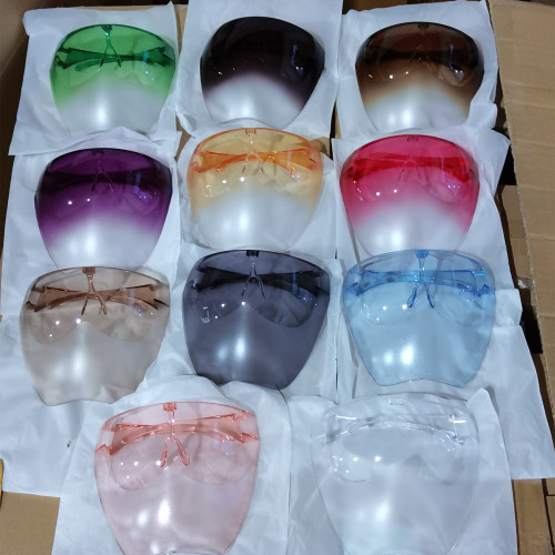 Protective mask frosted protective face mask multi-color glasses anti-splash space mask anti-fog transparent eye protection new style