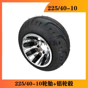 Harley electric tricycle golf tire 10 inch road tire 225/40-10 tire with aluminum wheel accessories