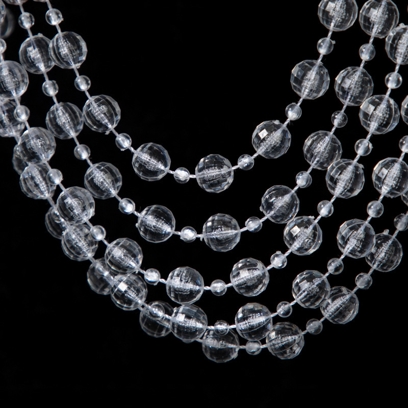10+4 Transparent Earth Bead Curtains for Wedding Decorations, Crystal Beaded Door Curtain Materials 10+4 Transparent Earth Bead Curtains for Wedding Decorations, Crystal Beaded Door Curtain Materials