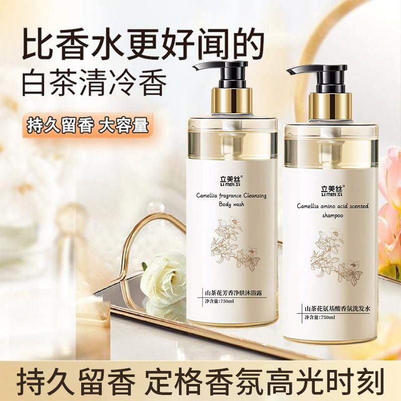 Camellia Shampoo Oil Control Fluffy Dandruff Antipruritic Shallow Fragrant Amino Acid Body Soap Shampoo for Women and Men