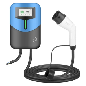 Type2 Elektrikli Avtomobil Divara Quraşdırılan Doldurma Stansiyası 22Kw Bluetooth App