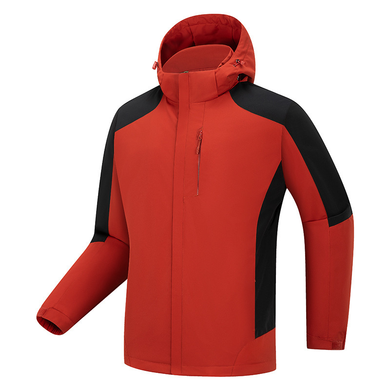 Cross-border hooded couple's jacket, graphene heating integrated cotton coat, live broadcast outdoor windproof jacket for young students