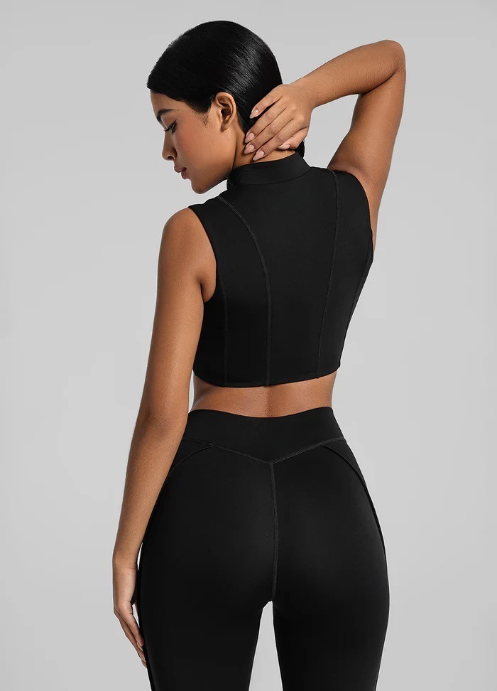 Zippered Sports Bra With Removable Breast Pads, Breathable And Supportive, Suitable For Fitness, Running, And Yoga._desvips.com