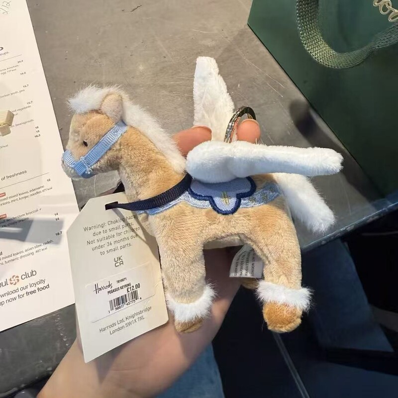 The Same Cute Harold Angel Pony Pendant from the Airport, Super Adorable Plush Toy Pendant, Perfect for Gifting