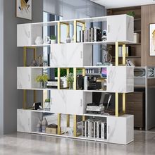 新款隔断柜办公室书架组合置物架书柜简约落地客厅隔断玄关展示架