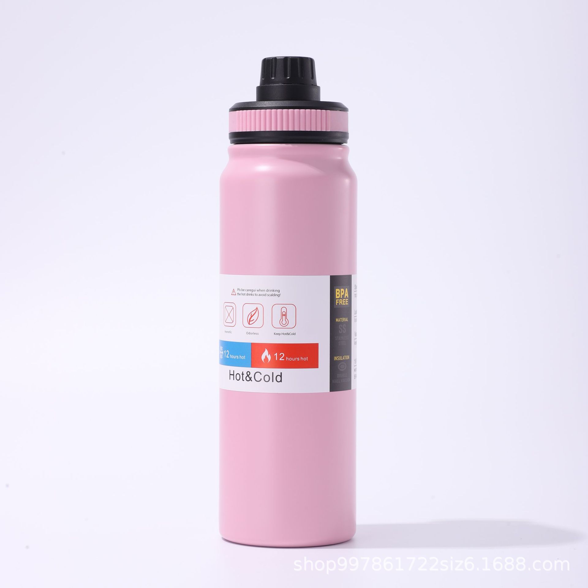 Botella espacial transfronteriza 304 taza de acero inoxidable de alta capacidad portátil al aire libre viaje de montaña taza de agua al por mayor