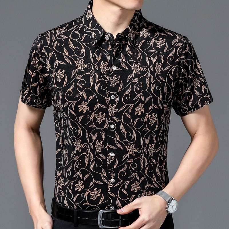 Silk summer shirt for leisure