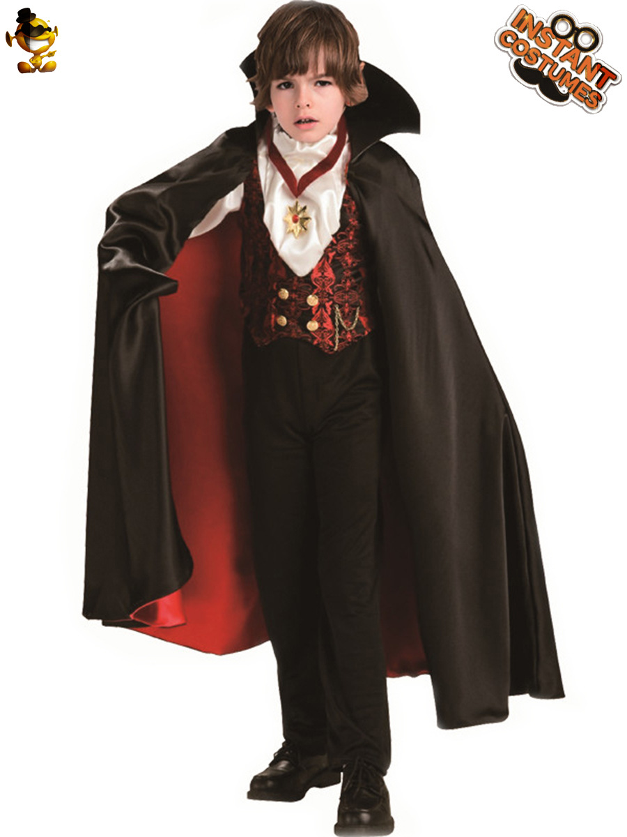 Niño pequeño de Halloween vampiro partido traje niño vampiro juego de rol etapa traje de cosplay image 5