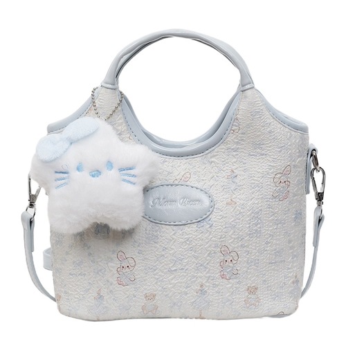 This year's popular women's 2025 new summer niche design crossbody bag with color block and water bucket style