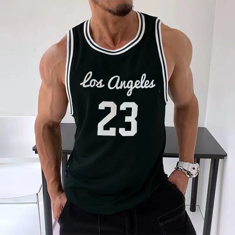 chaleco americano camiseta de hombre camiseta de baloncesto retro camiseta de entrenamiento deportivo chaleco chaleco de secado rápido fábrica de comercio exterior