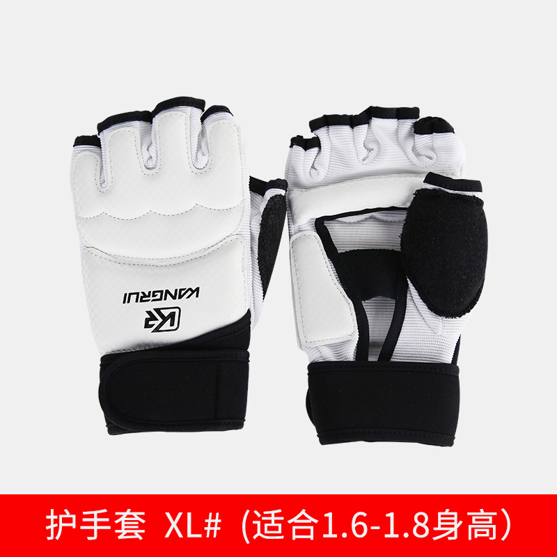 Transfronterizo kangrui taekwondo guantes pie protector resistente al desgaste lucha boxeo pie protector fabricante