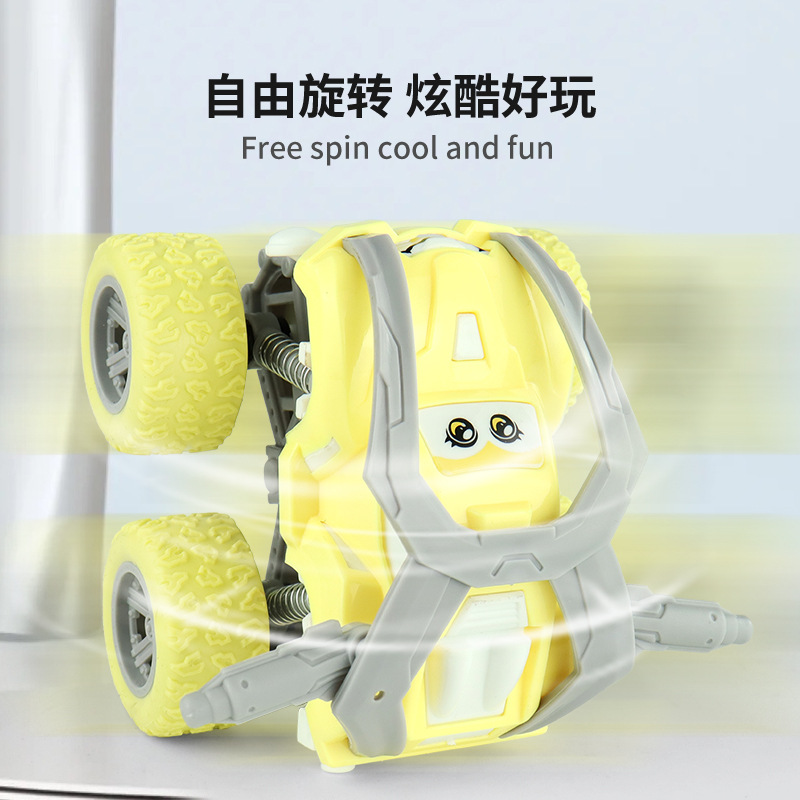 Niños inercia cuatro ruedas todoterreno niños dibujos animados trucos rodando juguetes para bebés regalos al por mayor