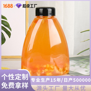 500����������������ƿ ��͸PET �̲� ��֭ �Ʒ�� �͏d���uƿ