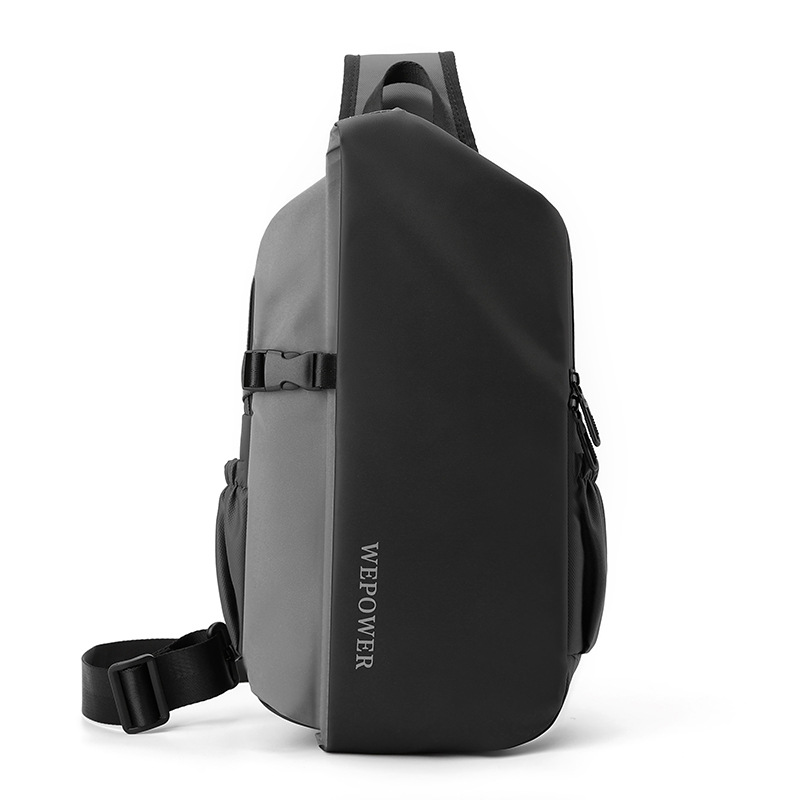 WEPOWER nuevo tipo de bolso de hombro para hombres, bolso coreano de gran capacidad, bolso de pecho fresco, banda reflectante de seguridad, bolso de viaje inclinado