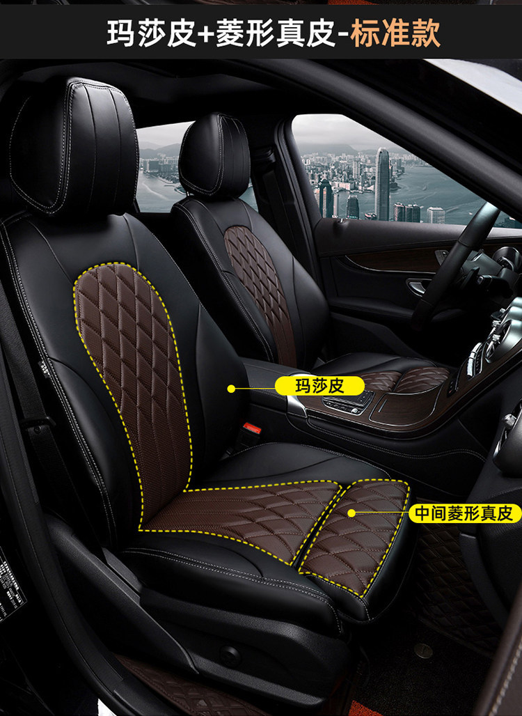2026-2015 Mercedes-Benz Glc E-Class C-Class 260L 300L 200 Special Car Full-Cover Suede Seat Cushion Cover