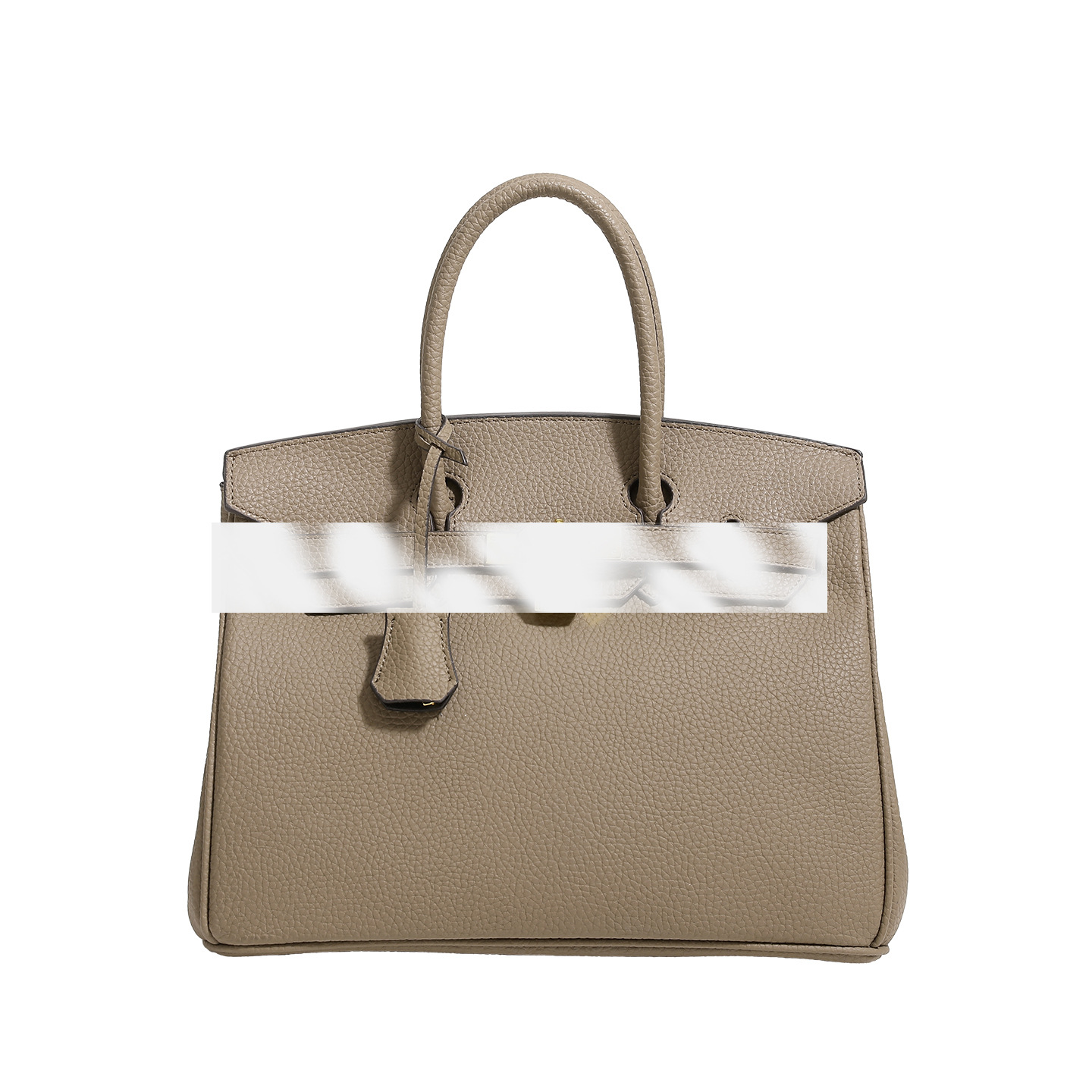 时尚经典高级感爆款荔枝纹铂金包大容量单肩斜挎跨境包包