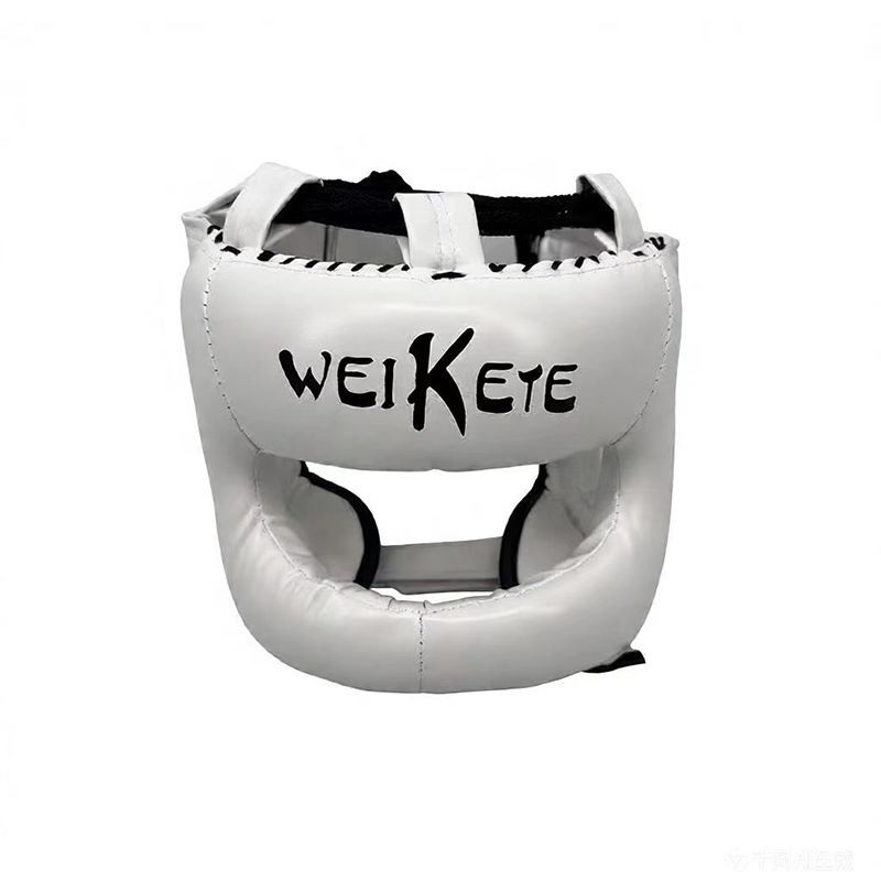 Crossbar Closed-Type Boxing Helmet for Children and Adults, Sanda Head Protection, Muay Thai Fighting Full-Face Protection Training Gear