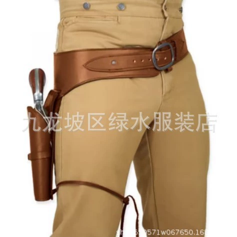 2023 Европа и США Внешняя торговля Панк-средневековая кобура для пистолета с кожей в стиле ретро на талии желают трансграничных поставок Amazon