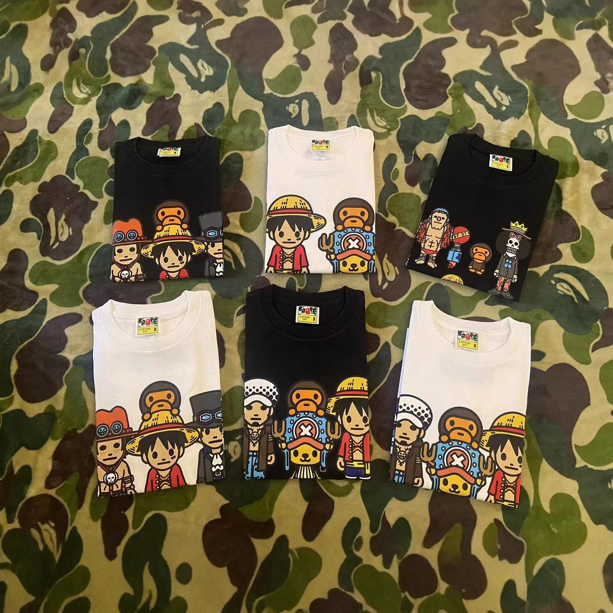 长期有 BAPE X ONEPIECE 海贼王 短袖T恤