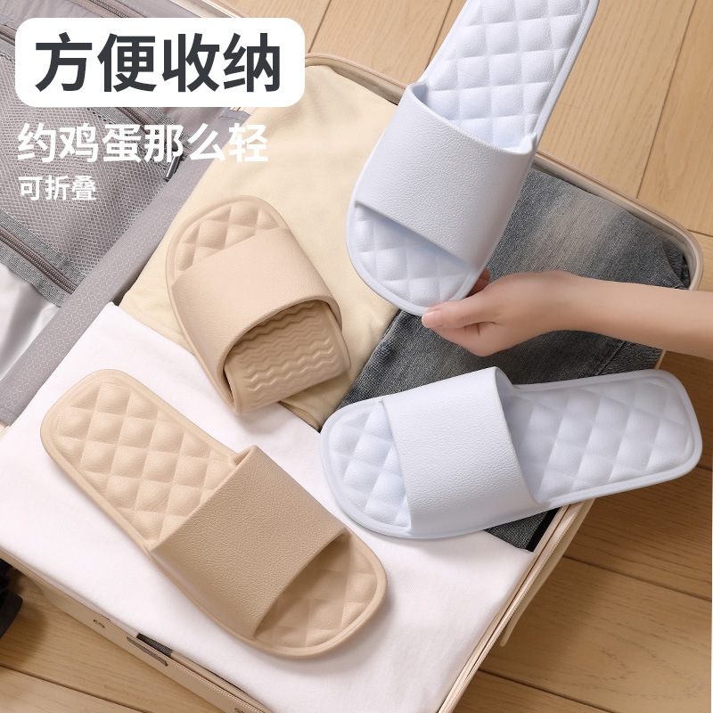 Folding Travel Slippers for Women, Portable Non-Slip Disposable Swimming Business Trip Travel Bathroom Climbing Mat Slippers for Men