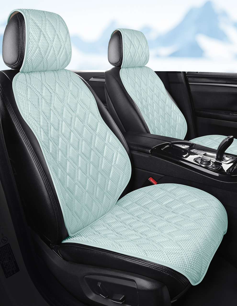 New Summer Ice Silk Slim Waist Car Seat Cushion, Universal for All Seasons, Single Seat Car Seat Cushion, Cooling Pad, Seat Cover Wholesale