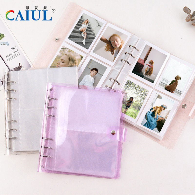 Wholesale 3inch / 5inch Glitter Loose-Leaf Photo Album Suitable for Polaroid Mini11/Evo / Polaroid Photo Card Album