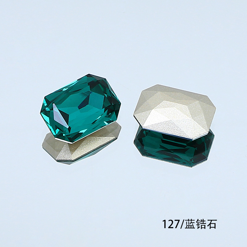東洲クリスタル14*10長方形八角形ネイルアート尖底ラインストーンK9ガラスラインストーンDIY装飾品アクセサリー衣料品材料|undefined