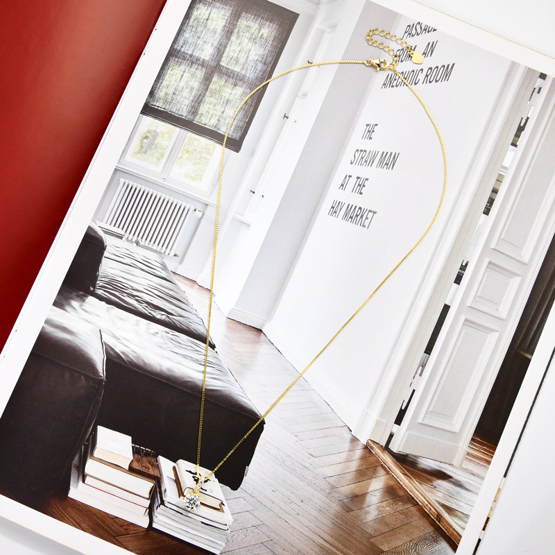 Women's D Color Moissanite  Pendant Necklace Jewelry: Classic Six-Claw 925 Silver Necklace for Wholesale