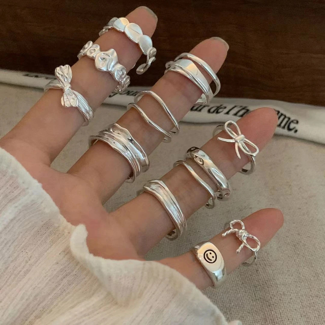 Minimalist Style Ring for Women and Men, 2025 New Model, Minimalist Style, Niche, High-End Feel, Non-Fading Index Finger Ring, Personalized Ring