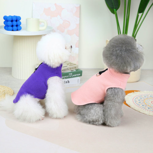  pet clothing wholesale Nordic style traction fleece simple casual warm autumn and winter dog clothes