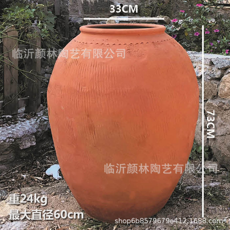 Cerámica maceta de cerámica de comercio exterior maceta de cerámica de alta calidad maceta de cerámica gruesa maceta de flores horticultura comestibles Red Devon estilo europeo rural