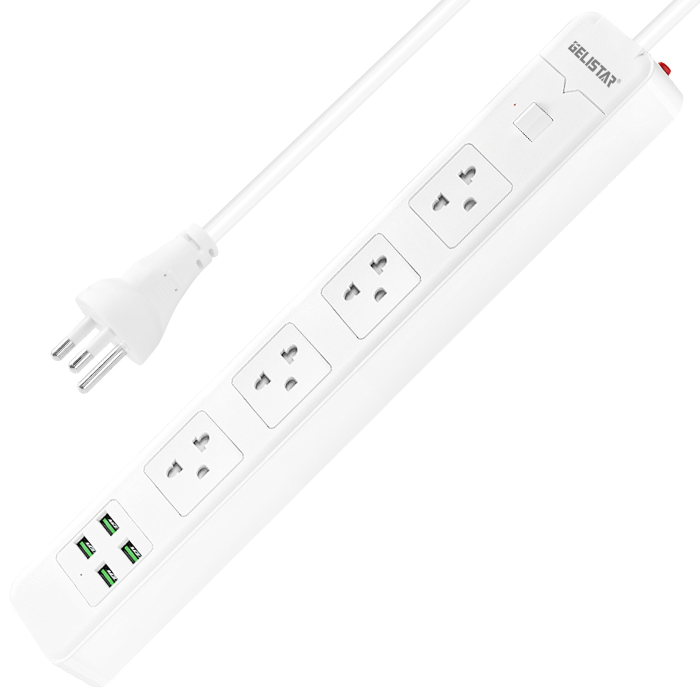 Gelistar3米泰式插板多孔位带USB泰规插排排插泰标外贸插座