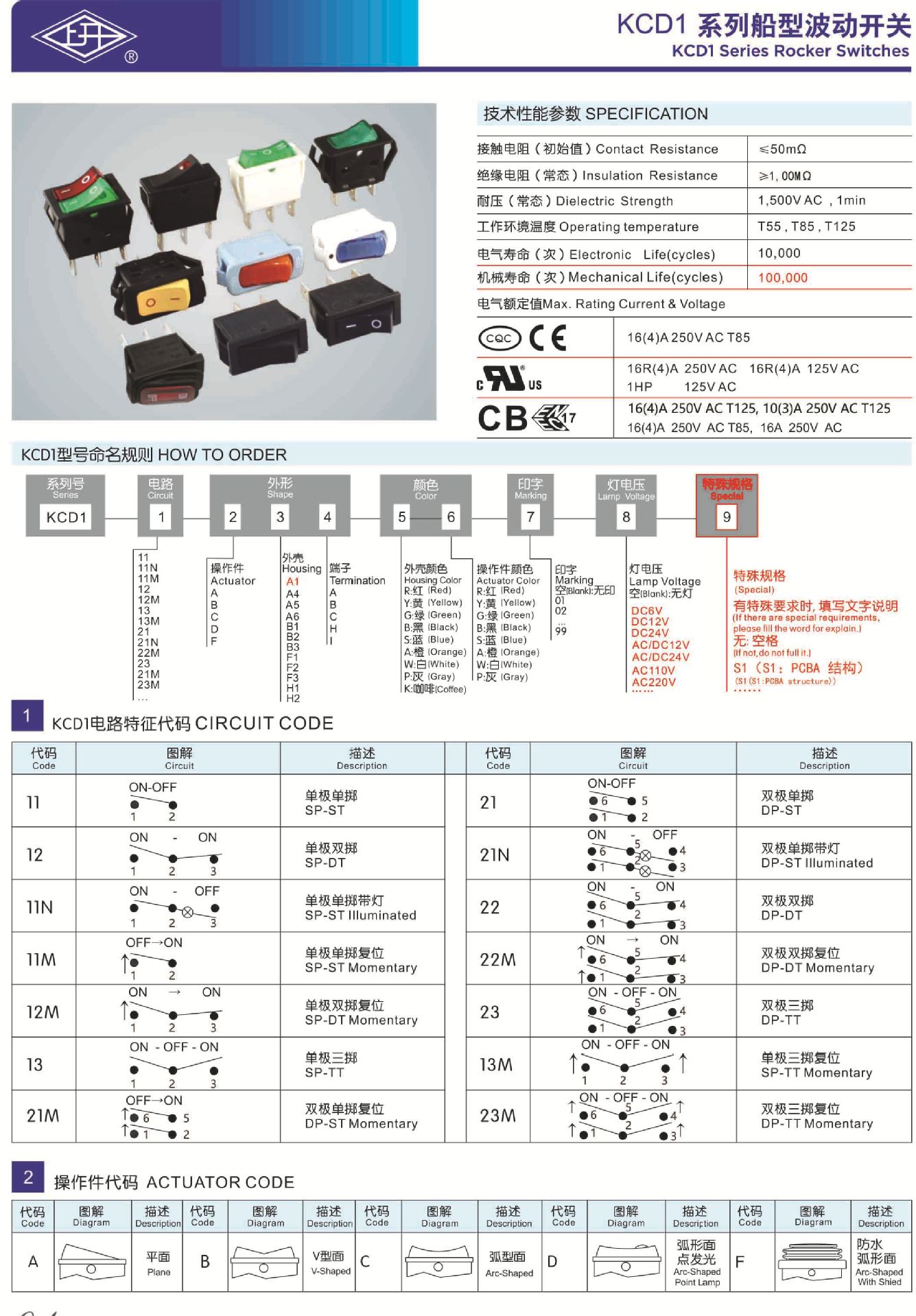 产品说明书-KCD1船型开关-1