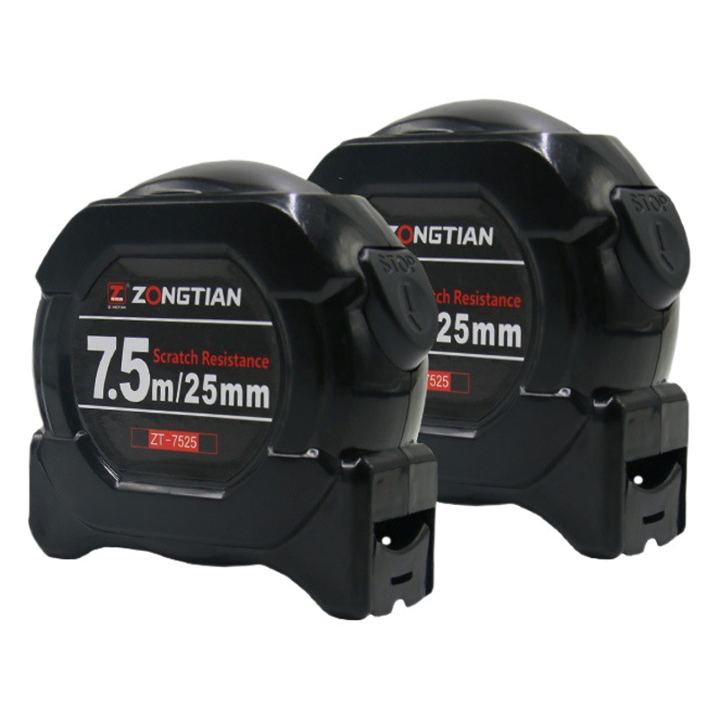Cinta métrica de alta precisión, color negro dorado fluorescente, 5 metros, resistente a caídas, ampliada a 10 metros, resistente al desgaste, herramienta de medición, cinta métrica de acero esmerilado, personalizable.