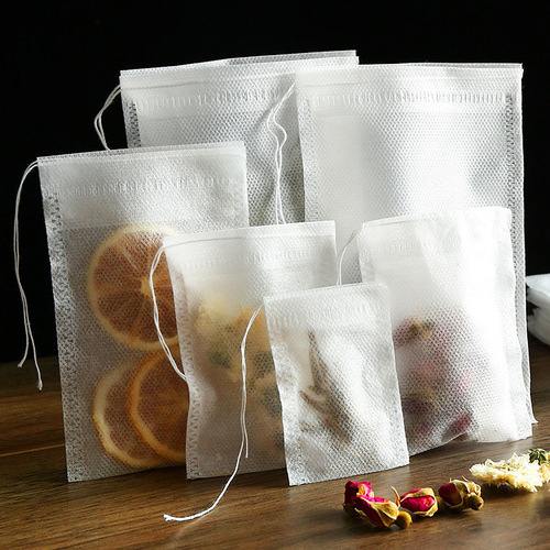 Non-woven drawstring tea bag disposable tea bag decoction seasoning bag soup brine bag traditional Chinese medicine residue filter bag