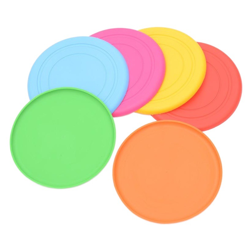 Silicona suave Frisbee mascota perro Disco Duro juguete de entrenamiento especial Golden Retriever frontera animal Teddy Frisbee