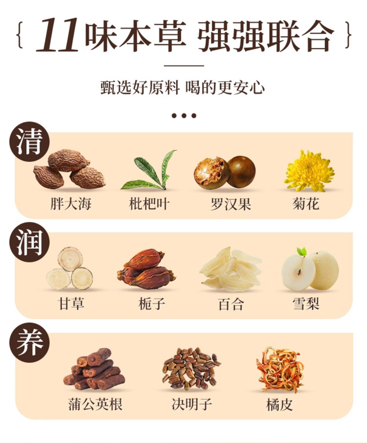 Pang Da Hai Loquat Snow Pear Tea Gift Box 300g Cold Brewed Sugar Free Herbal Tea key features